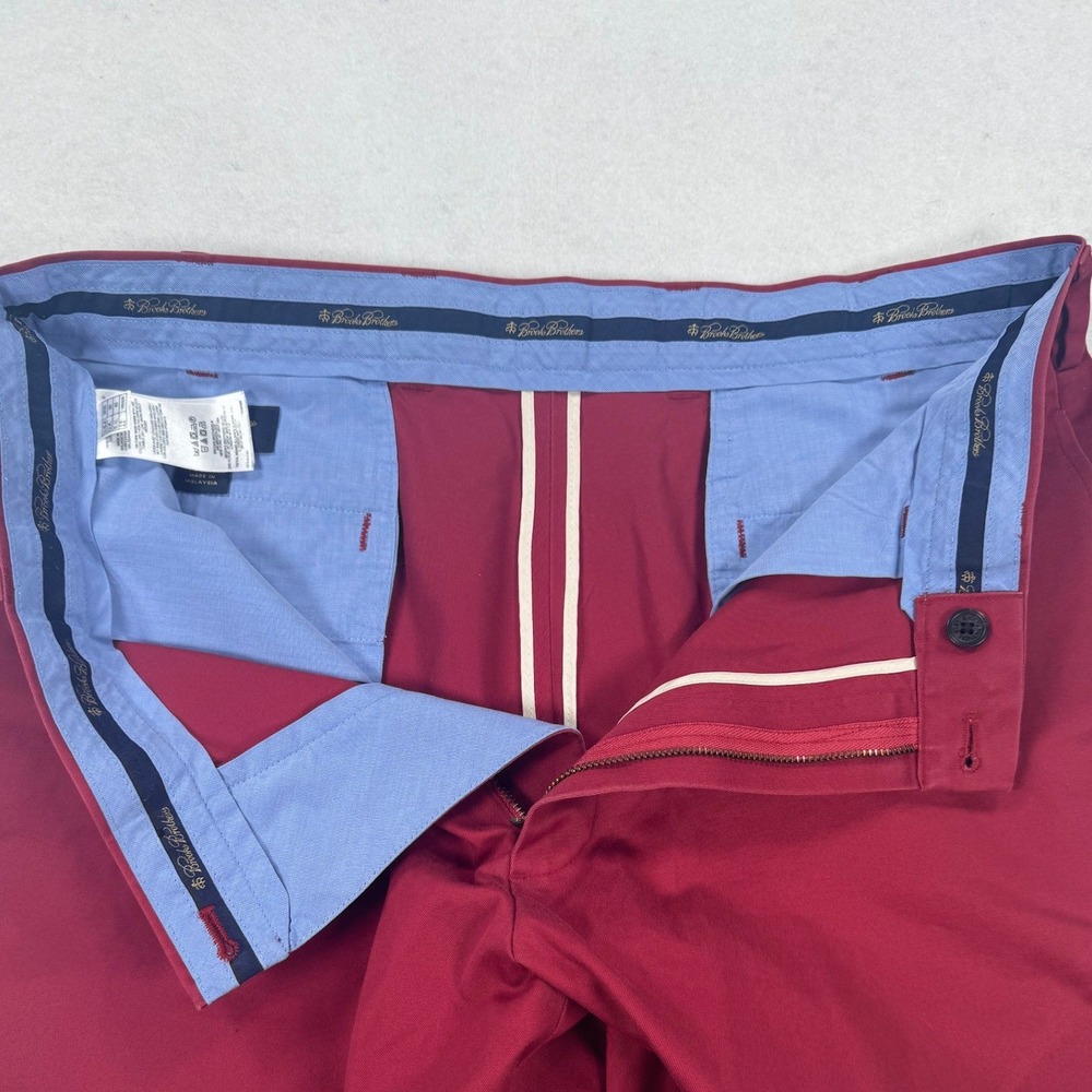 Brooks Brothers Mens 35 Advantage Chino Shorts Red Cotton Lightweight - Picture 4 of 8